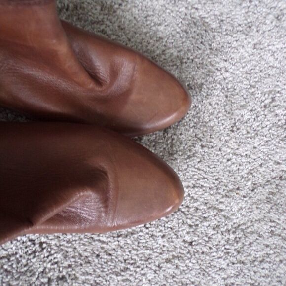 Spring step brown leather ankle boots 39 - Picture 9 of 11